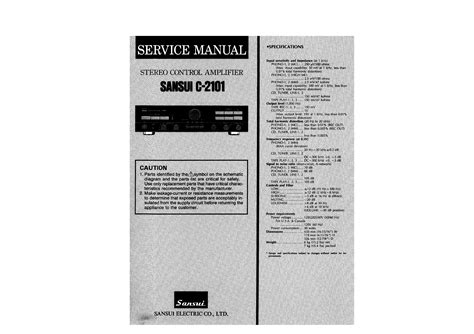 service manual  sansui