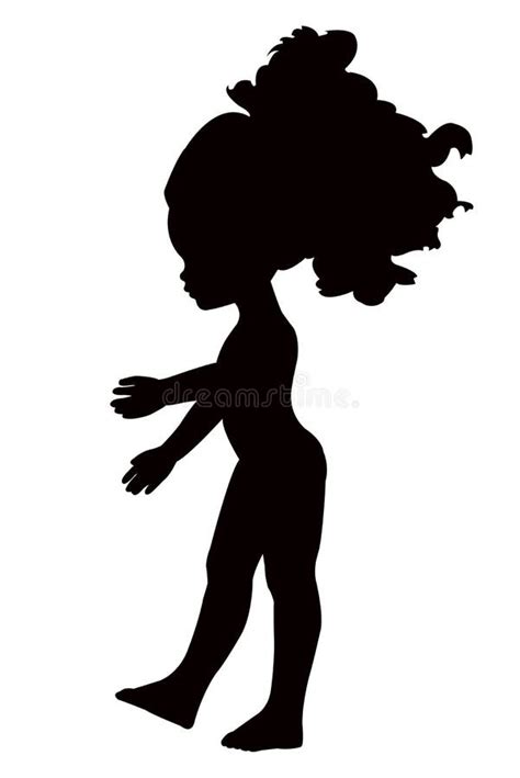 baby doll black color silhouette vector stock vector illustration
