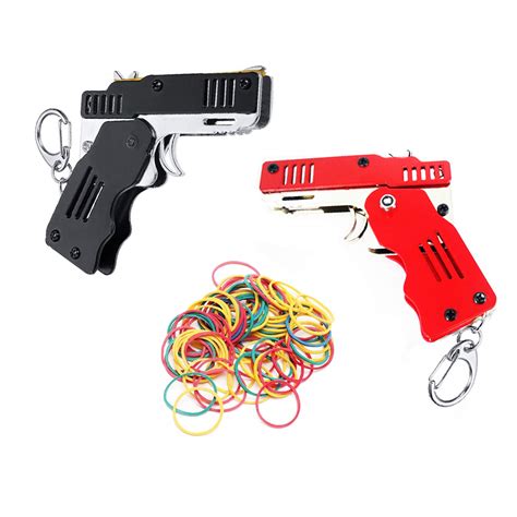 buy zhou long  pieces rubber band gun toy easy load foldable handmade