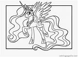 Pony Coloring Princess Little Pages Getcolorings sketch template