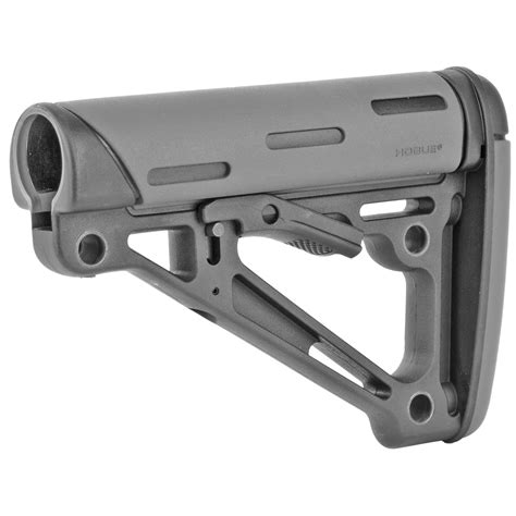 hogue ar  collapsible stock mil spec gray shooters