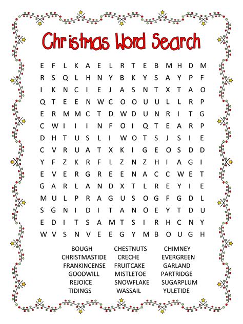 christmas word search puzzles coloring pages mot vrogueco