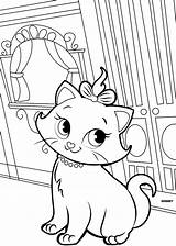Marie Coloring Pages Cat Getcolorings Printable sketch template
