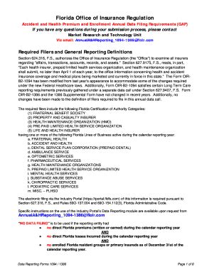 fillable  instructions  filing forms florida office  insurance regulation fax email