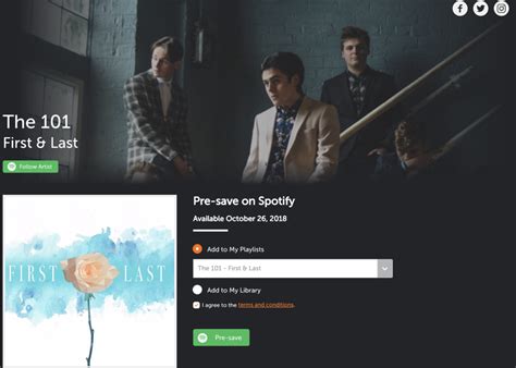 como configurar  pre save en spotify emubands es