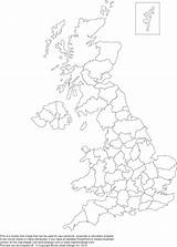 Map Blank Counties Outline Kingdom United England Britain Printable Great Ireland Maps Royalty English Wales Template Geography Ks2 Teaching County sketch template