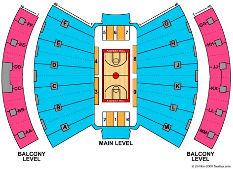 Assembly Hall In Seating Chart Assembly Hall In