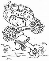 Coloring Strawberry Shortcake Pages Kids Color Print Simple Characters sketch template
