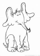 Horton Coloring Seuss Dr Pages Characters Hears Who Printable Book Kids Color Cat Print Elephant Worksheets Getcolorings Para Colorear Info sketch template