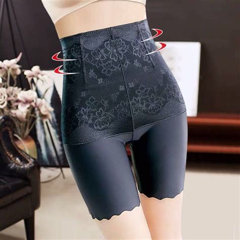 hiphuggers ice silk belly pants bottoming panties high waist thin