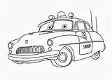 Coloring Cars Sheriff Pages Printable Mater Disney Mcqueen Lightning Drawing Coloriage Tow Movie Collection Car Picasso C4 Unique Pixar Kids sketch template