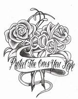 Tattoo Drawing Loyalty Tumblr Rose Drawings Brass Coloring Tattoos Pages Dusters Badass Knuckle Men Women Designs Knuckles Tatoos Girl Chicano sketch template