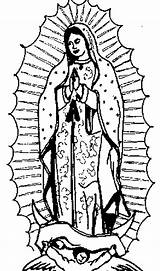 Virgen Guadalupe Dibujos Clipartmag Pintarcolorear sketch template