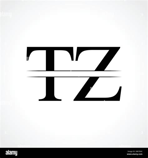 initial letter tz logo design vector template linked typography tz