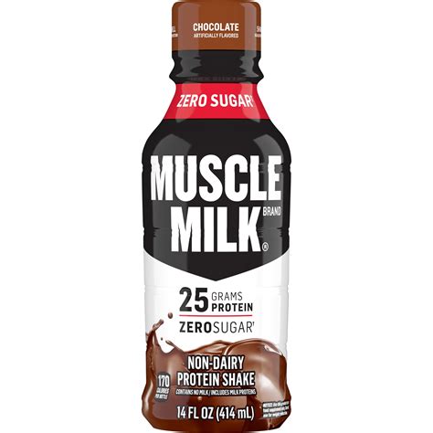 muscle milk genuine protein shake chocolate  protein  oz bottle walmartcom walmartcom