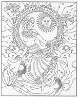 Coloring Pages Dover Books Adult Goddess sketch template