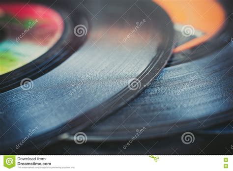 vintage vinyl record groove close  stock photo image  vintage