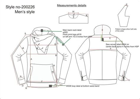 fashion tech pack technical documentacion pinterest hoodie sewing form fashion mood