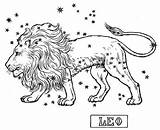 Leo Coloring Zodiac Astrology Signs Vedic Sign Designlooter Astrological Star 451px 94kb Now Karenswhimsy sketch template