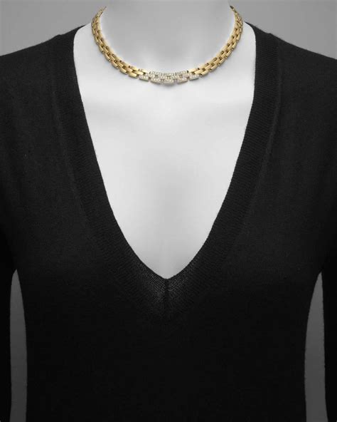 Cartier Diamond Gold Maillon Panthère Collar Necklace At 1stdibs