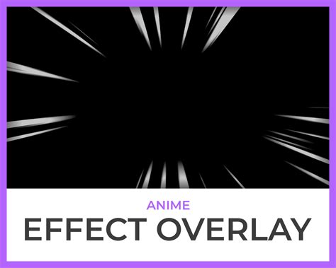 anime effect animated twitch overlay  streamers speed etsy uk