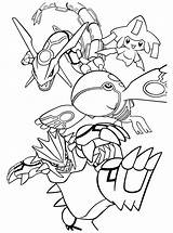 Rayquaza Kyogre Groudon Primal sketch template