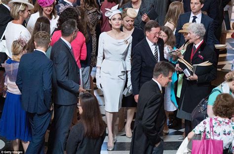 angelina jolie oozes elegance at ceremony at st paul s