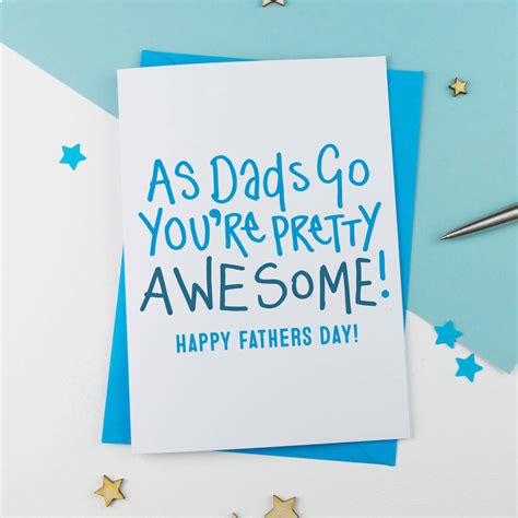 As Dads Go Fathers Day Card By A Is For Alphabet