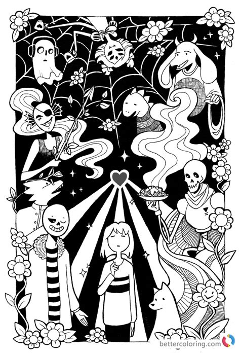 undertale coloring pages  faliti  printable coloring pages