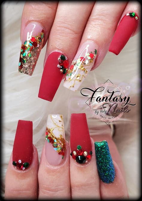 pin  fantasy nails  yaly  fantasy nails christmas nail designs fantasy nails fall