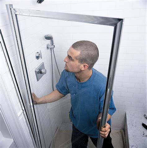 diy shower door replacement references  flow