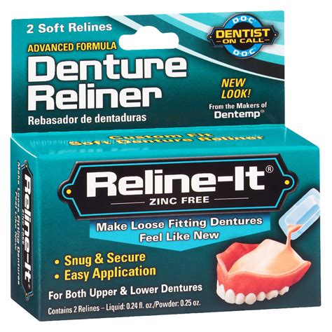 Dentist On Call Reline It Advanced Denture Reliner Kit Walgreens