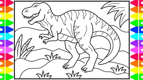 dinosaur coloring pages  toddlers lets coloring  world