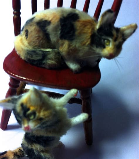 woolytales miniatures  miniature cats    esty