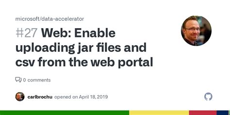 web enable uploading jar files  csv   web portal issue