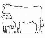 Cow Outline Calf Clipart Drawing Line Dairy Beef Clip Show Silhouette Cliparts Cows Cattle Showing Pattern Library Face Cute Livestock sketch template