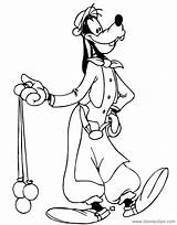 Goofy Disneyclips Coloring Pages Gaucho sketch template