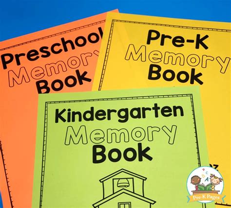 preschool memory book printable     year