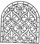 Coloring Stained Glass Pages Printable Cross Medieval Window Patterns Color Adults Tiffany Colouring Stain Print Windows Beauty Sheets Drawing Getcolorings sketch template