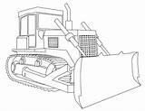 Mecanic Bulldozer Shovel Colorier sketch template