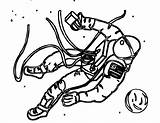 Astronaut Coloring Pages Printable Kids sketch template