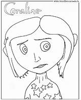Coraline Coloring Pages Tim Burton Printable Halloween Print Drawing Colouring Film Beetlejuice Book Jones Clipart Color Sheets Party Drawings Easy sketch template