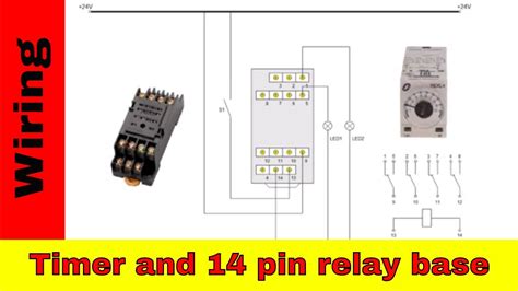 wire  timer relay   pin relay base youtube