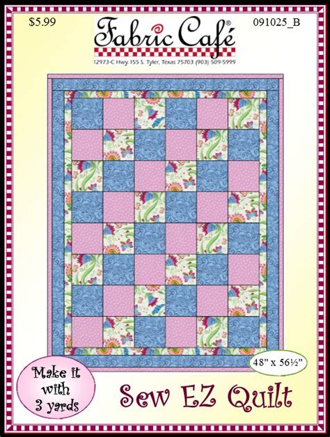 downloadable sew ez  yard quilt pattern