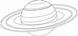 Saturn Planet Coloring Drawing Pages Outline Line Clipart Drawings Planets Outlines Jupiter Printable People Print Template Cliparts Book Plant Angle sketch template