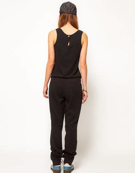 adidas jumpsuit  black lyst