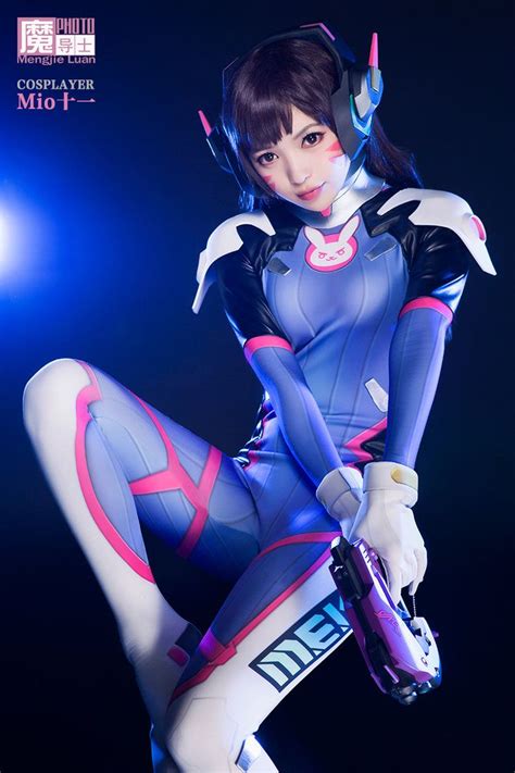 overwatch d va cosplayer mio eleven clothes cangyue designer aoandou photographer mengjieluan