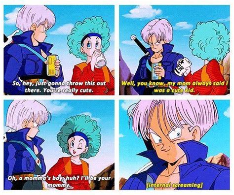 dbz abridged i love how trunks tried to make it less awkward but bulma came back and made it