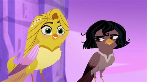 Rapunzel And Cassandra As Birds Disney Princess Art