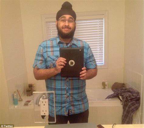 veerender jubbal denies he is a paris jihadi after pranksters photoshop picture daily mail online